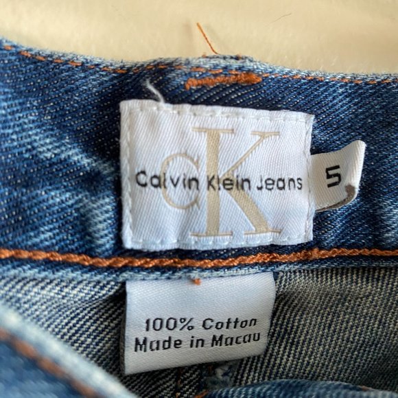 Beaded Calvin Klein Denim Shorts - Picture 3 of 4